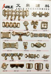 Wholesale Gold Shoe Chain Accessories Zinc Alloy Buckle For Flip Flops Shoes from china suppliers