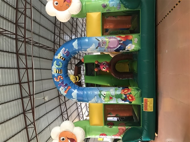 Inflatable Fun City Insects Theme Obstacle Course Bouncy Castle Combo