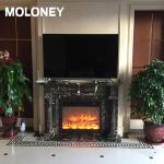 40'' 1020mm Insert Recessed Wall Electric Fireplace Fake Charcoal Decoration