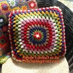 Handmade Paisley Crochet pillow cushion cover Decorative Cushion Wedding Gift