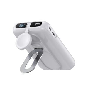 Wholesale White Li Polymer Power Bank Magnetic Portable Charger Type C Output 5V/3A 15W from china suppliers