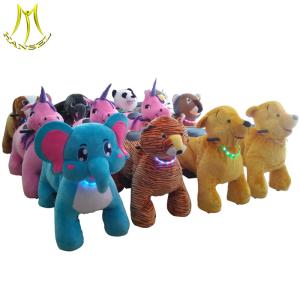 Wholesale Hansel commercial outdoor playground plush motorized scooter animals from china suppliers