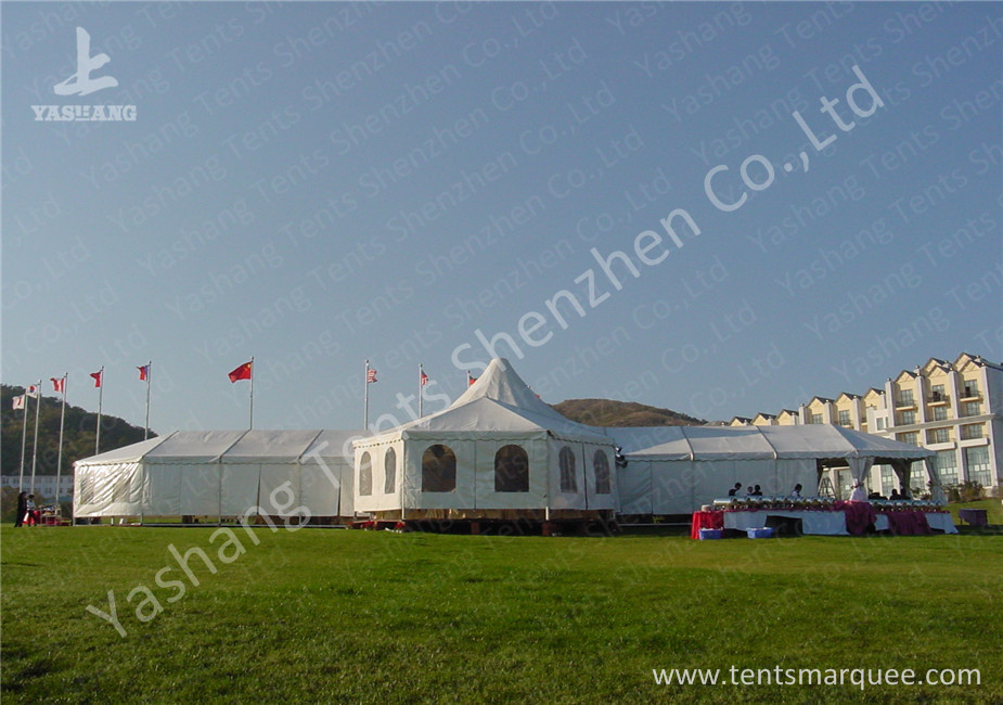 Team Outdoor Party Tents , Fire Resistant Commercial Backyard Tents For Parties