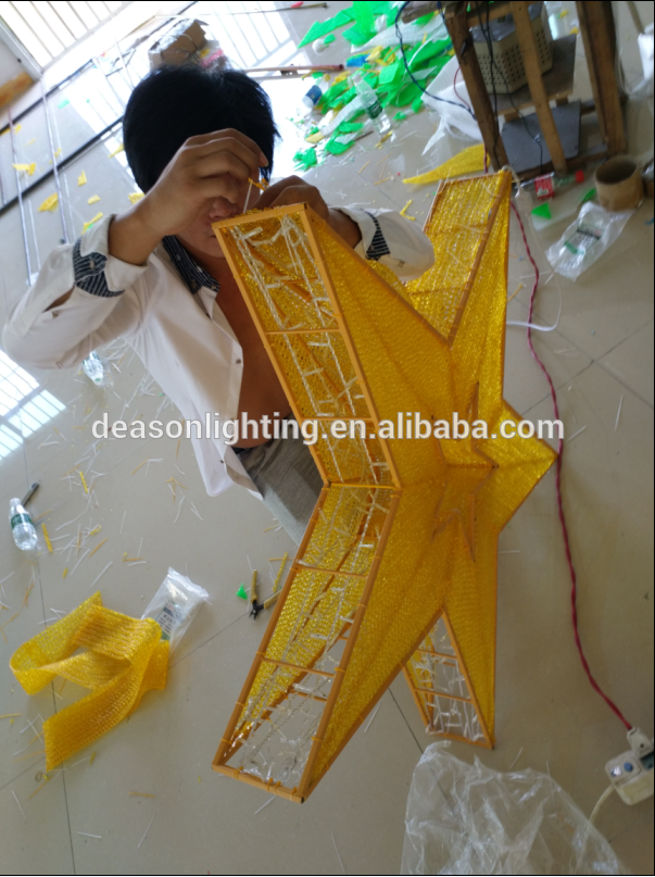 Customize commercial 3ft 4ft 5ft 6ft 8ft shopping mall large hanging LED christams star