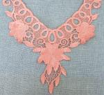 100%Polyester Water Soluble Embroidery Pajams Collar Lace Necklace Decoration