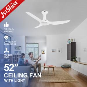 Wholesale Power Saving AC Motor Plastic Ceiling Fan White Warm Yellow Light from china suppliers
