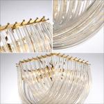 Dining Room Hanging Nordic Led Glass Pendant Light With 6 Heads