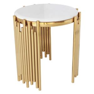 Wholesale Light Luxury Round Side Table Living Room Furniture Round Tubular from china suppliers