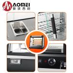 Electric Commercial Food Warmer Display Showcase with Glass Cover and Stainless