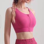Nude Cross Back Sports Bra Yoga Top Gym Fitness Vest Quick Drying