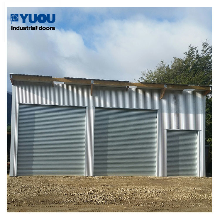 Remote Control Steel Roller Shutter Door 220V Galvanized 12x12 Roll Up Door 5m/min