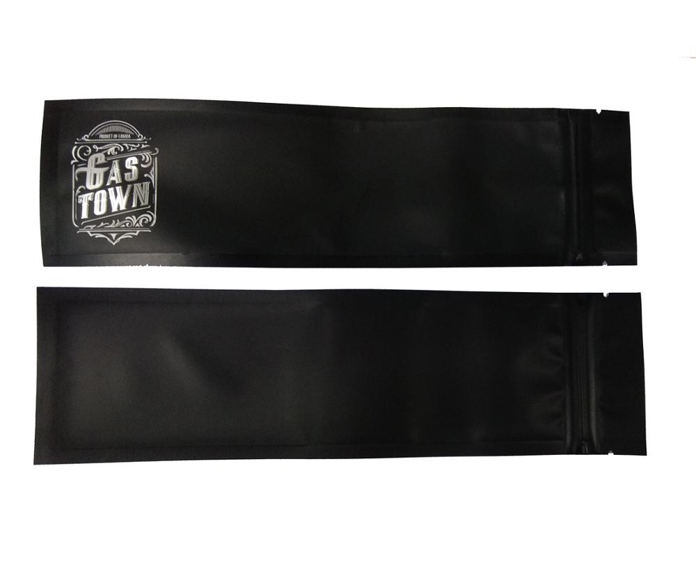 custom printed OPP mylar black smell proof small plastic k bags