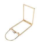 ODM OEM Clamshell Clutch Frames Box Wearproof Rose Gold For Luggage Wallet