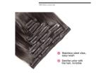 Color #2 Can Be Restyled Silky Smooth Soft Clip in Hair Extension Europe Hair