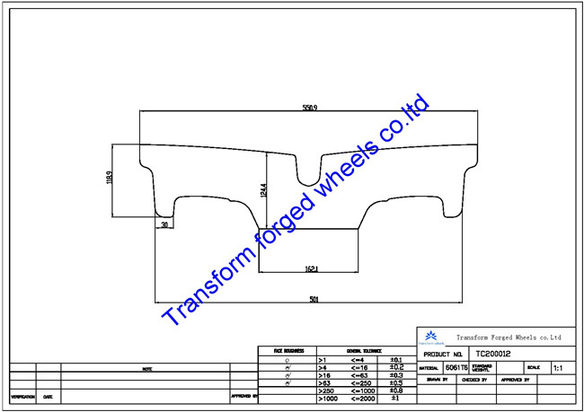 TC200012 20 inch forged center disk blanks