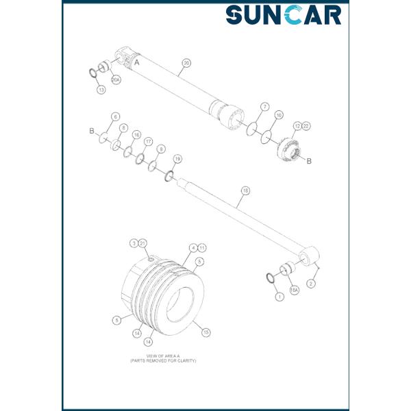 CA2720290 TRAVEL MOTOR SEAL KIT For CAT E335FL E340DL E340D2L E336E/EL E336FLModel Part Repair