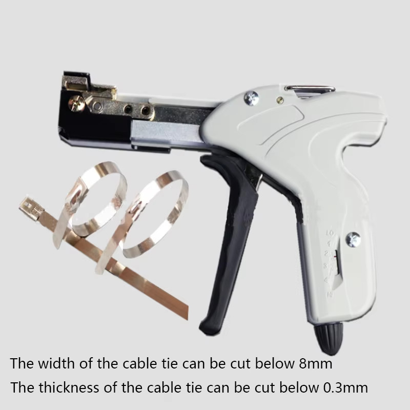 Professional Screw Type Cable Tie Pliers and Stainless Steel Banding Gun Tool for Cable Tie Range 1