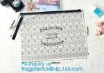 slider PVC zipper PE packing bag for underwear / clothing / cosmetic, foldable