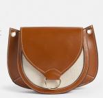 35cm 15cm Female Crossbody Bag PU Vintage Leather Saddle Bag