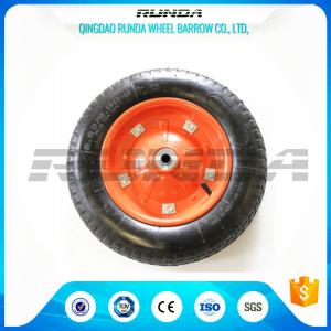 Wholesale Middle Size Heavy Duty Rubber Wheels 13&quot;X3.25-8 Solid Steel Rim With Screws from china suppliers