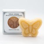 SGS Facial Activated Konjac Butterfly Bath Sponge 70*70*38mm