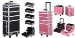 5 In 1 Aluminum Rolling Makeup Case Beauty Cosmetics With Wheels