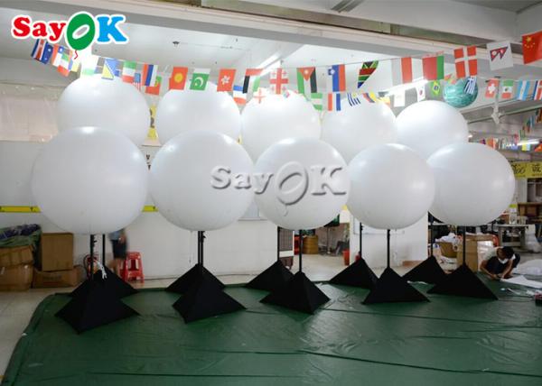 Event Advertising Inflatable Lighting Decoration Stainless Steel Tripod Balloon