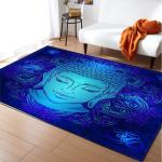 Non Skid 3D Printed Rugs 100*120cm Living Spaces Area Rugs