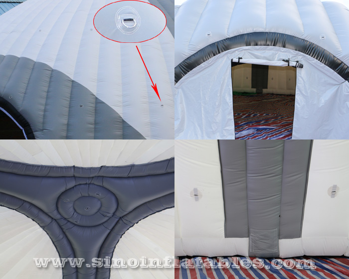 Outdoor 15m Dia. giant inflatable dome tent with removable doors from Sino Inflatables