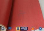 Furnace Curtain 0.45mm 40/40g 1000mm Red Silicone Rubber Coated Fiberglass