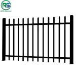 Pre Assembled Classic Spear Top Contemporary Aluminum Fence Black Customized