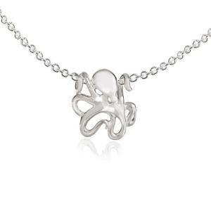 Wholesale Miniature Octopus Necklaces for Women Sterling Silver- Octopus Jewelry for Women, Sea Life Jewelry, Octopus Gifts from china suppliers