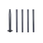 Metal Galvanized Solar Street Light Pole 15m Used For Outdoor In Smart Cities