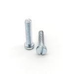Fillister Slotted Cheese Head Steel Machine Screws Zinc Plated M1.6 M2 M2.5