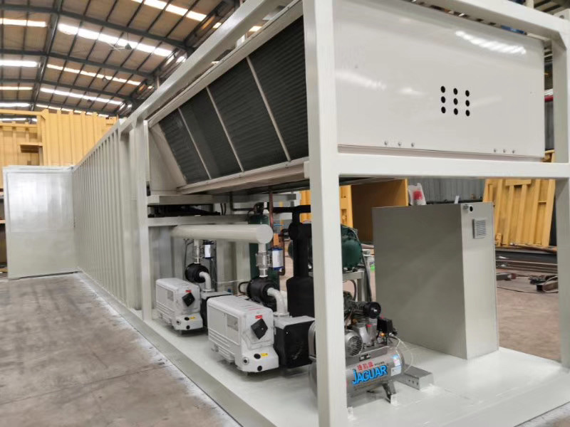 Customized Vacuum Cooling Machine Pre Cooling System For Kale Oyster Mushroom Vegetables