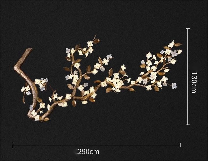 All Copper Light Luxury Flower Chandelier For Hotel Lobby Decorative