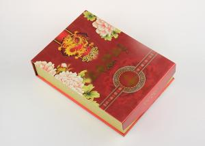 Wholesale Customized Red Recycled Paper Gift Boxes , Eco - Friendly Tea Packaging Box from china suppliers
