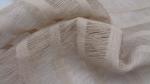 100% Linen Vertical Stripes Perforated Fabric 132 Gsm 150cm
