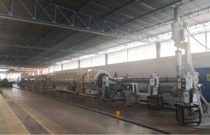 Wholesale 400mm -1000mm Plastic HDPE PE Pipes Manufacturing Machines Production Line With Big Single Screw Extruder SJ150/38 Motor 400kW And Output 1400kg/h from china suppliers