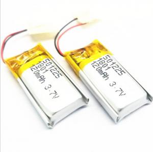 Wholesale Bluetooth Headset 3.7v 120mah Lipo 501225 Li Polymer Battery With Wire from china suppliers