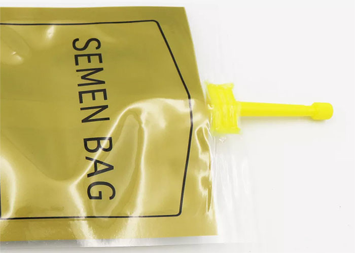 Dog Pig Semen Sperm Bag 100ML Custom , OPP Semen Collection Bags For Animals