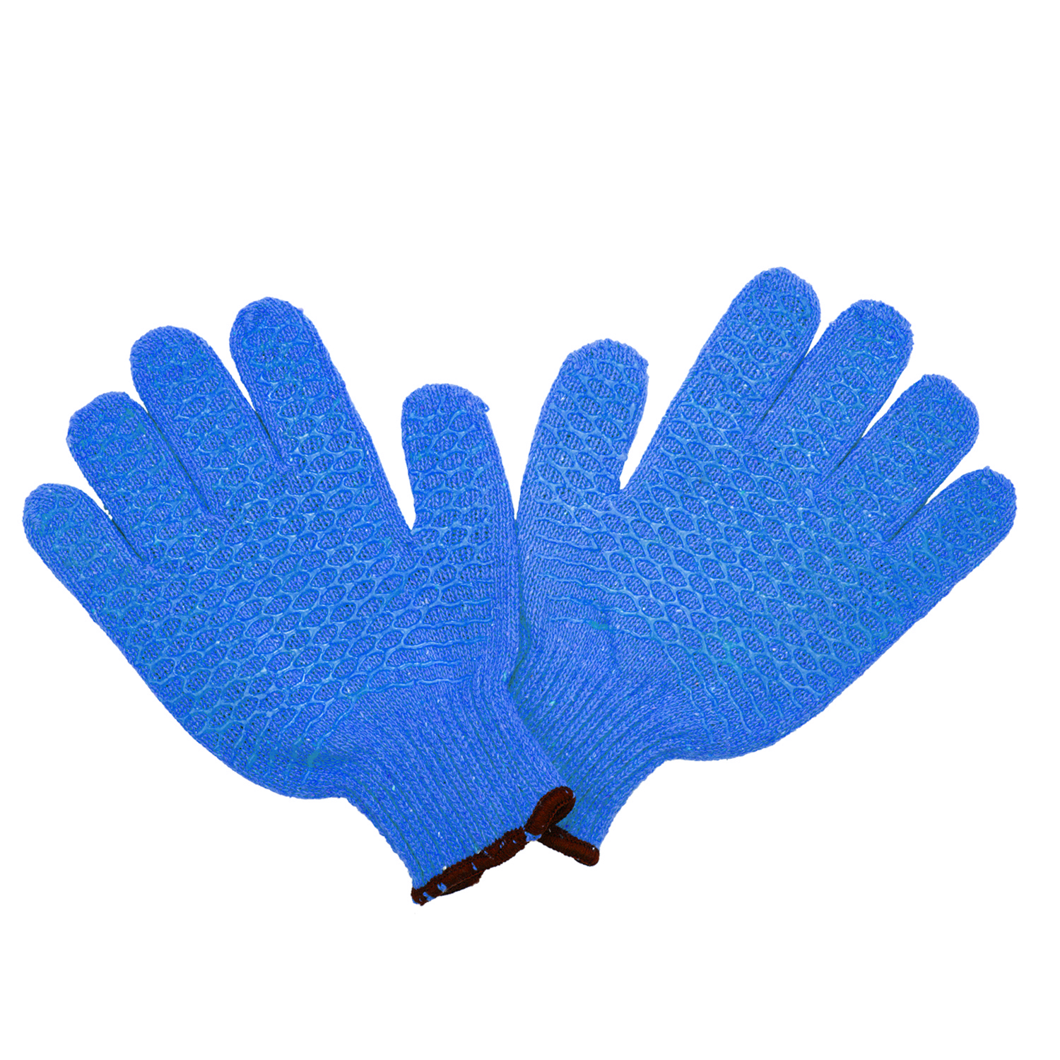 Modelo Number C6071 Anti-Slip T/C String Knit with Cross PVC Cover Cotton Work Gloves