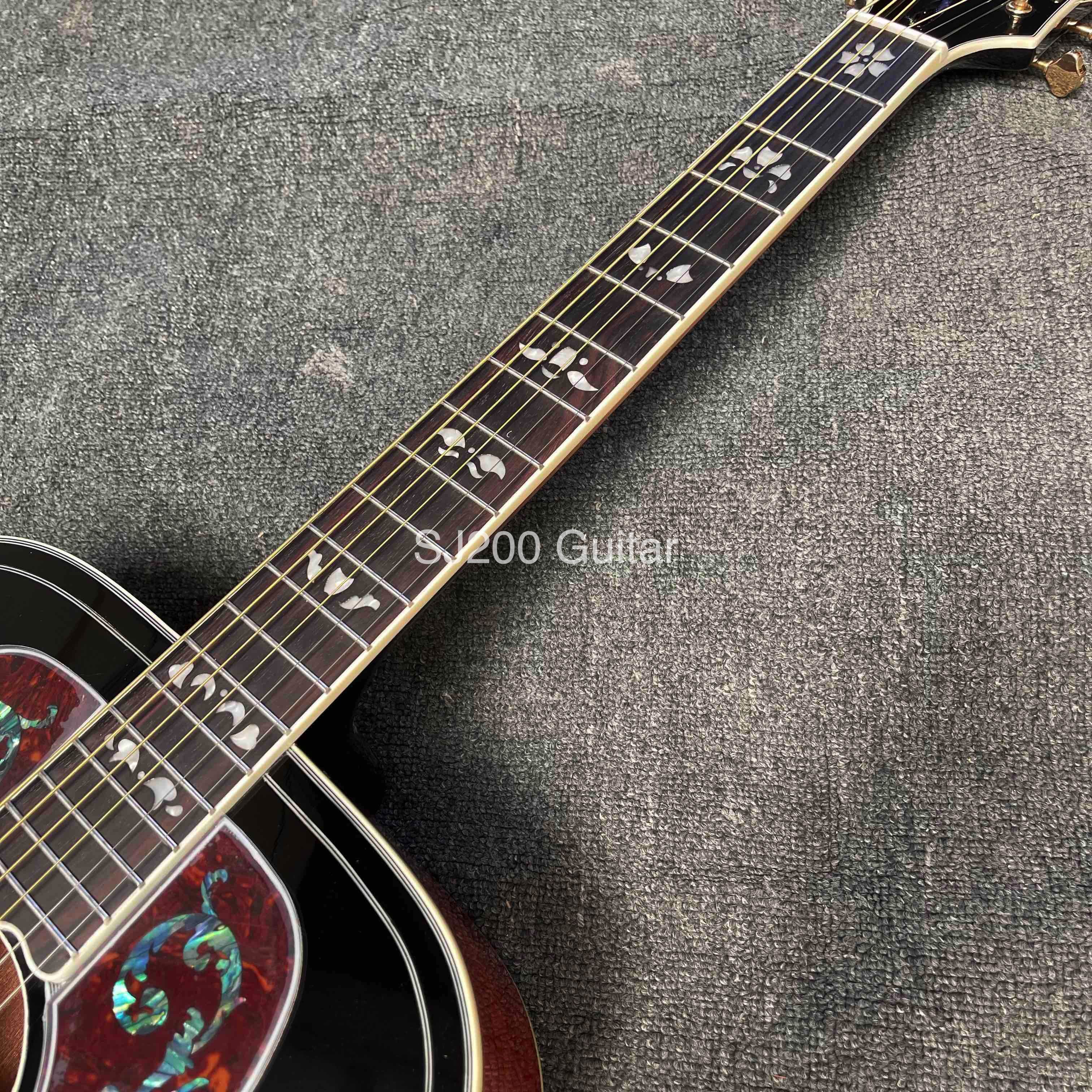 Custom GB style SJ200 Cocobolo Double Pickguard Acoustic Guitar