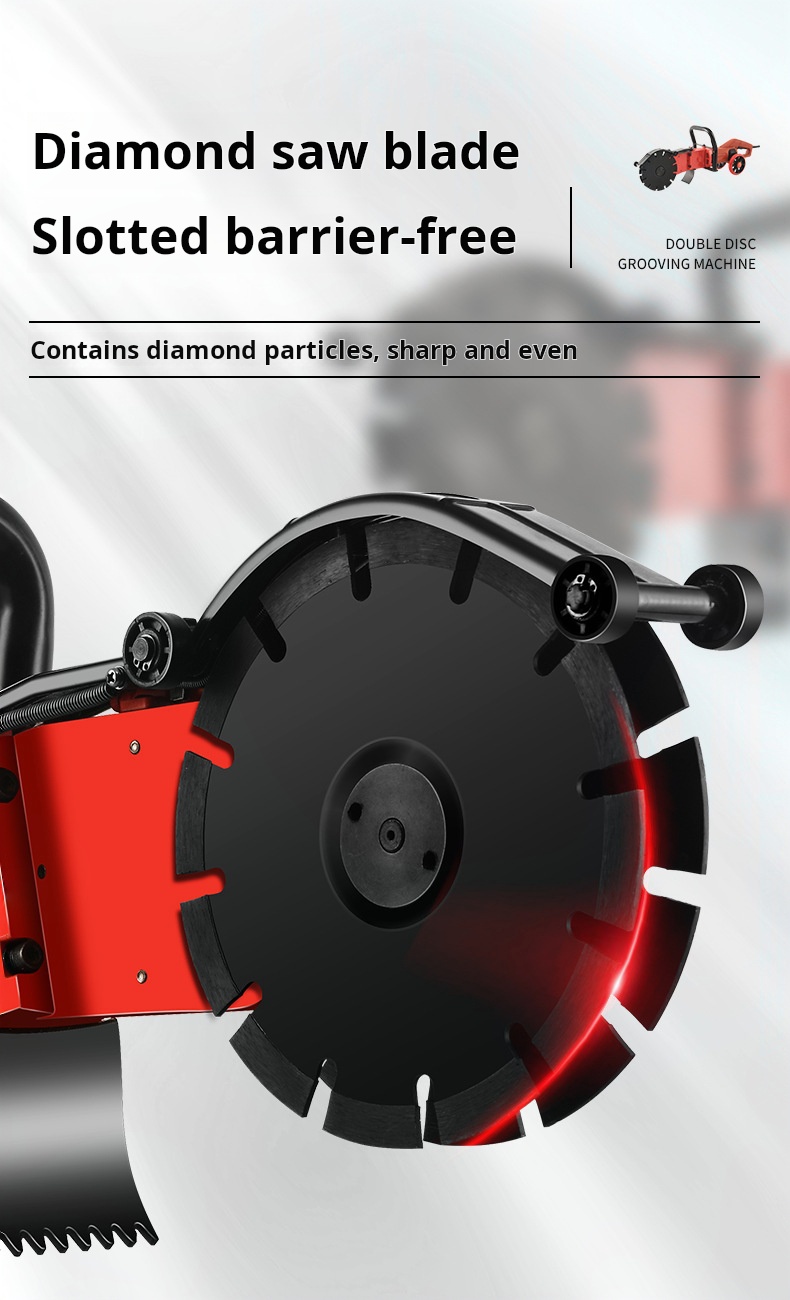 360° Wall Cutter Tools Cutting Depth 58mm Dust-Free Wall Groove Cutter