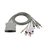 Midmark compatible ECG Cable 10-Lead Banana leadwires 3-100-0203