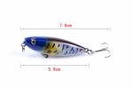 6 Colors 5.9CM/6.9g Perch,Crucian, Fake Plastic Pencil Lure Sea Fishing Bait