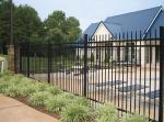 1800mm height x 2450mm crimped spear Hercules fence panels upright 25mm x 25mm x