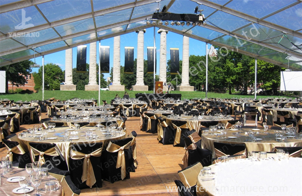 Large Square Clear Top Tent with transparent roof for Party and Event
