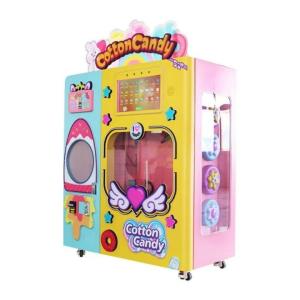 Wholesale Marshmallow Floss Cotton Candy Vending Machine Coin Pusher 220V from china suppliers
