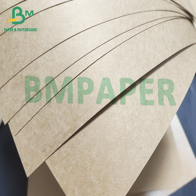 Takeaway Box Material Poly Coated Kraft Paper Board Natural Brown 